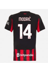 AC Milan Luka Modric #14 Jalkapallovaatteet Naisten Kotipaita 2025-26 Lyhythihainen